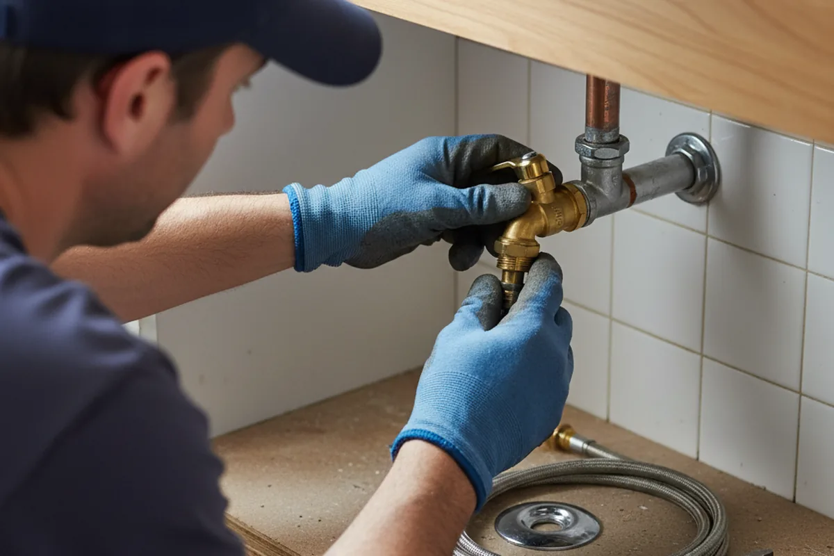 Shutoff valve and fitting work during Emergency Plumbing in Blakely Island